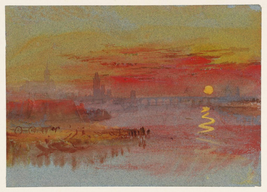 Joseph Mallord William Turner - The Scarlet Sunset. c.1830-40.