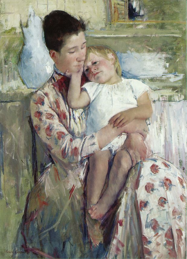 Mary Cassatt, Mother and Child, 1890. Oil on Canvas. Witchita Art Museum.