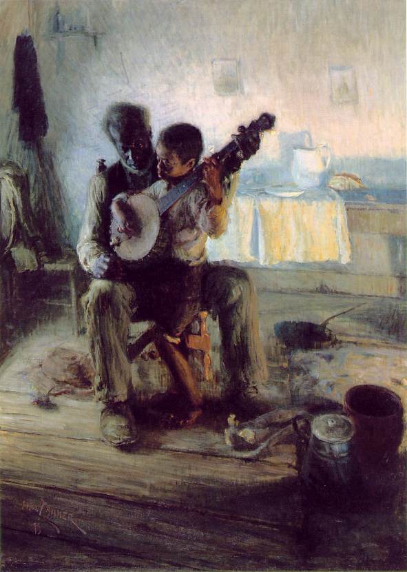 Henry Ossawa Tanner, The Banjo Lesson, 1890. Oil. Hampton Museum Collection, Hampton, Virginia.
